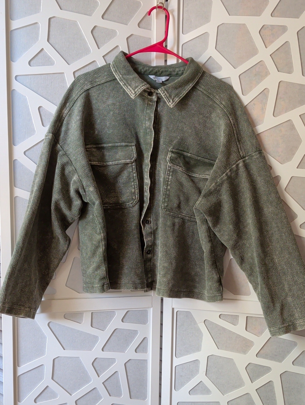 Time and Tru Olive Green Utility Jacket